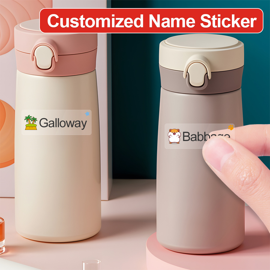 Blister Plaster Sport - Customizable Transparent Stickers for School Supplies-Waterproof