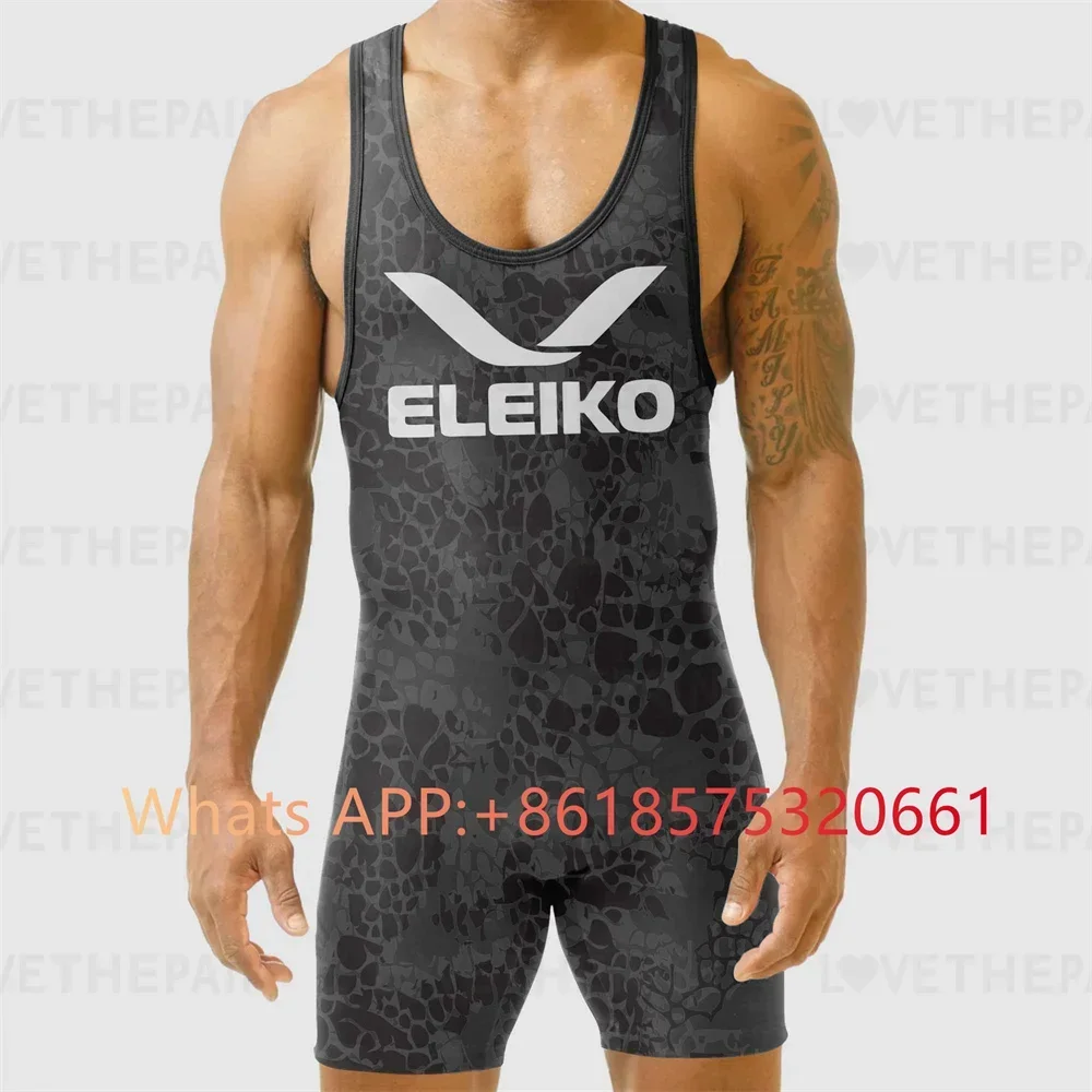 ELEIKO Mens Wrestling Singlet  - Running Gear Train recension och pris