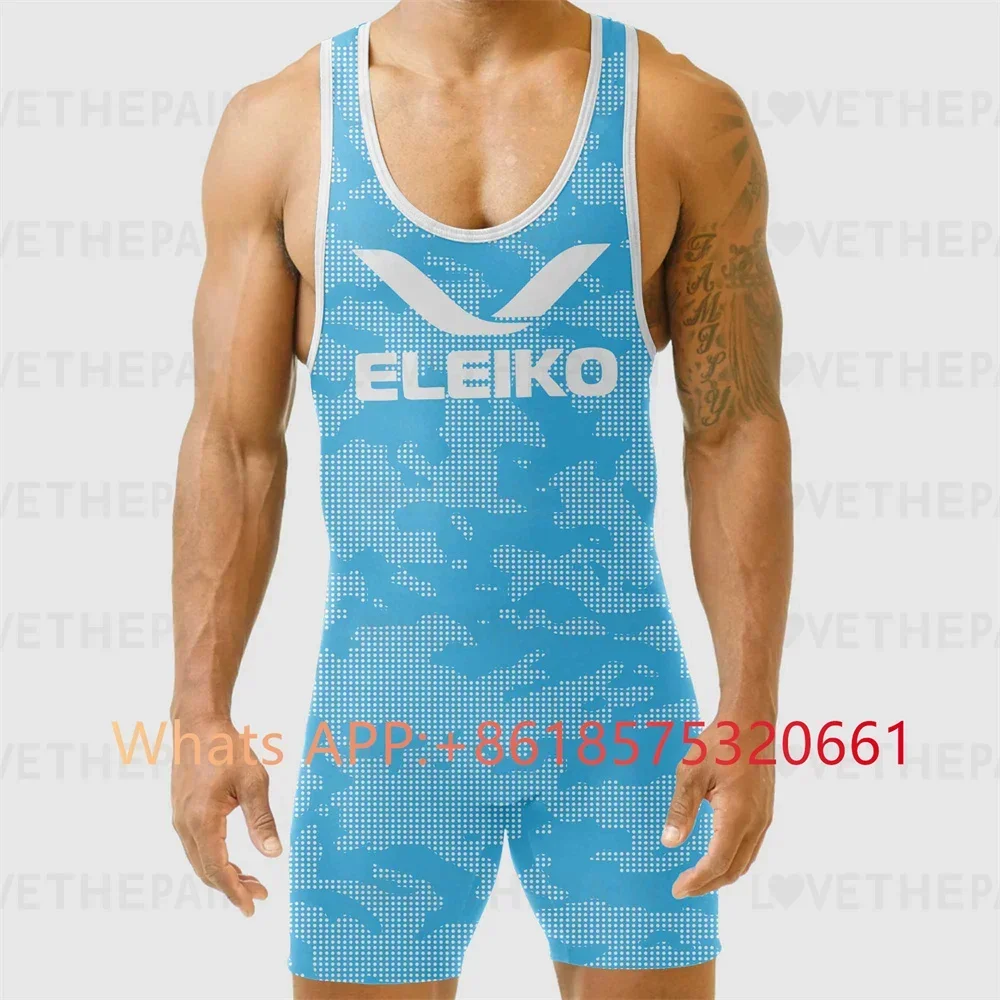 ELEIKO Mens Wrestling Singlet  - Running Gear Train recension och pris