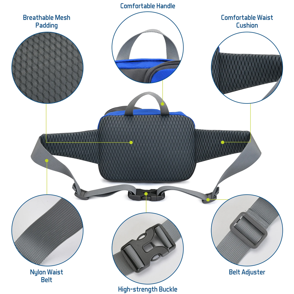 1PCSFanny Pack Waist Bag - Uni - Running Gear Storage recension och pris