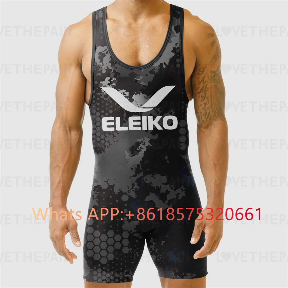 ELEIKO Mens Wrestling Singlet  - Running Gear Train recension och pris