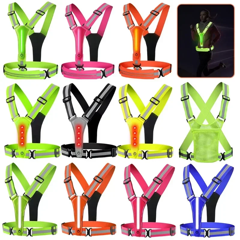LED Reflective Vest Running Ge - Running Gear For Night recension och pris