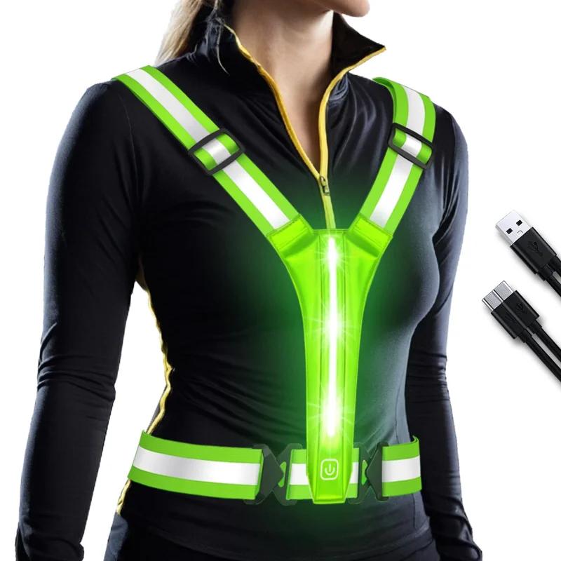 LED Reflective Vest Running Ge - Running Gear For Night recension och pris