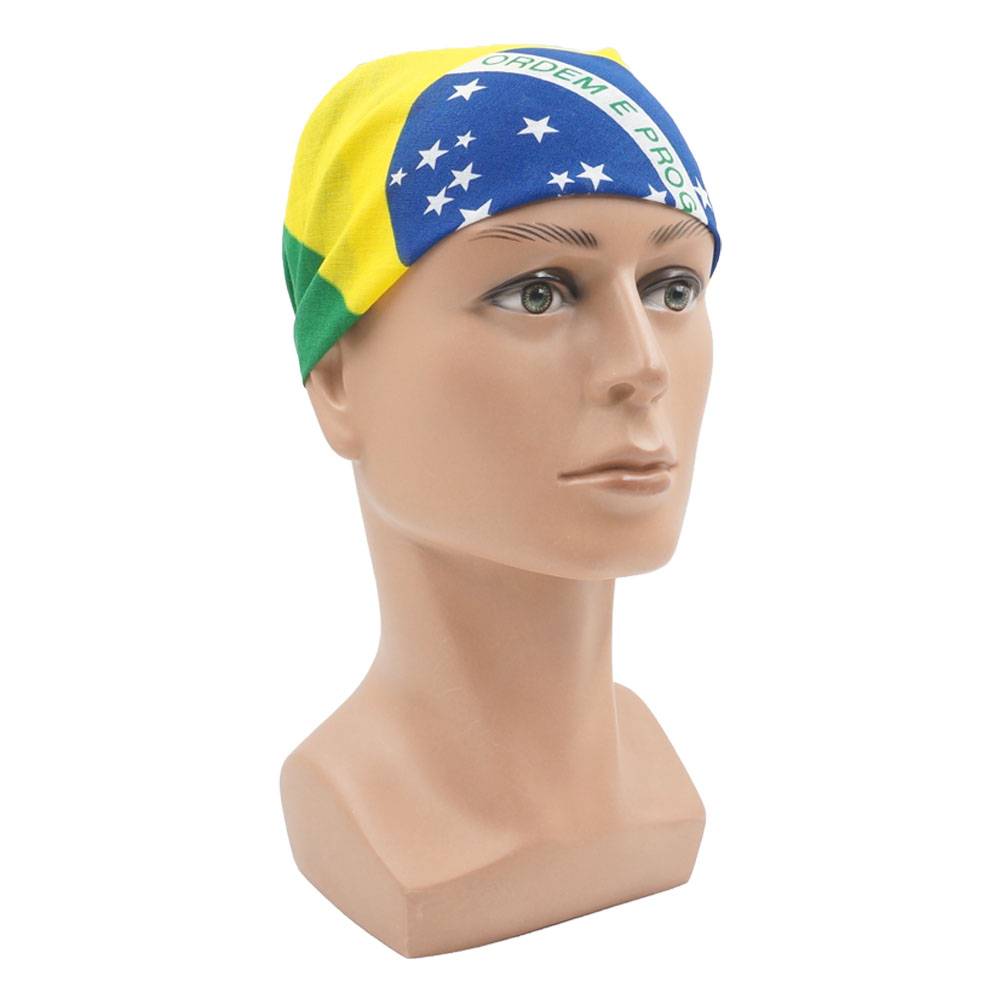 100% Cotton Flag of Brazil Ban - Running Gear Headband recension och pris