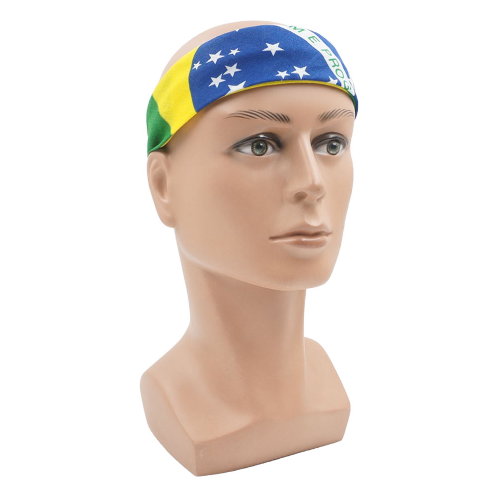 100% Cotton Flag of Brazil Ban - Running Gear Headband recension och pris