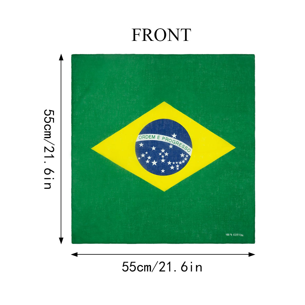 100% Cotton Flag of Brazil Ban - Running Gear Headband recension och pris