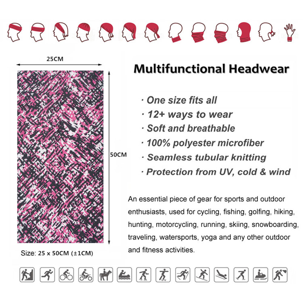 Camo Hunting Neck Gaiter Hikin - Running Gear Headband recension och pris