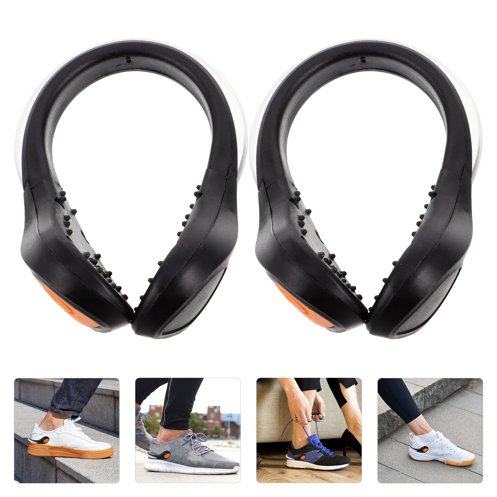 2Pcs LED Shoe Clip Lights Nigh - Running Gear For Night recension och pris