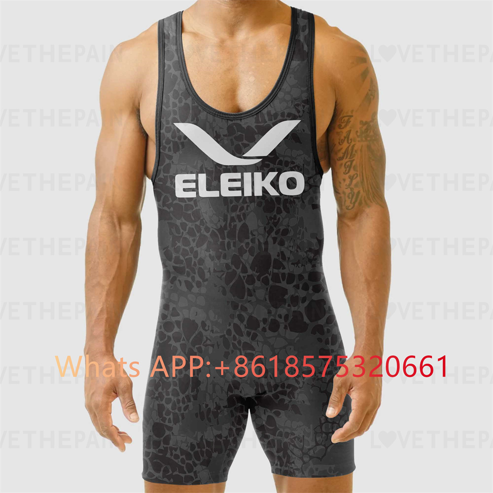 ELEIKO Mens Wrestling Singlet  - Running Gear Train recension och pris