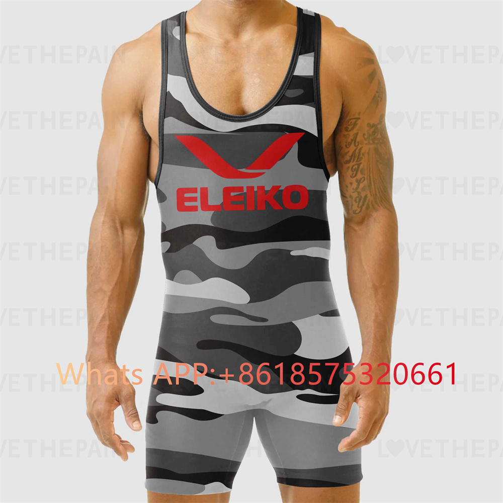 ELEIKO Mens Wrestling Singlet  - Running Gear Train recension och pris