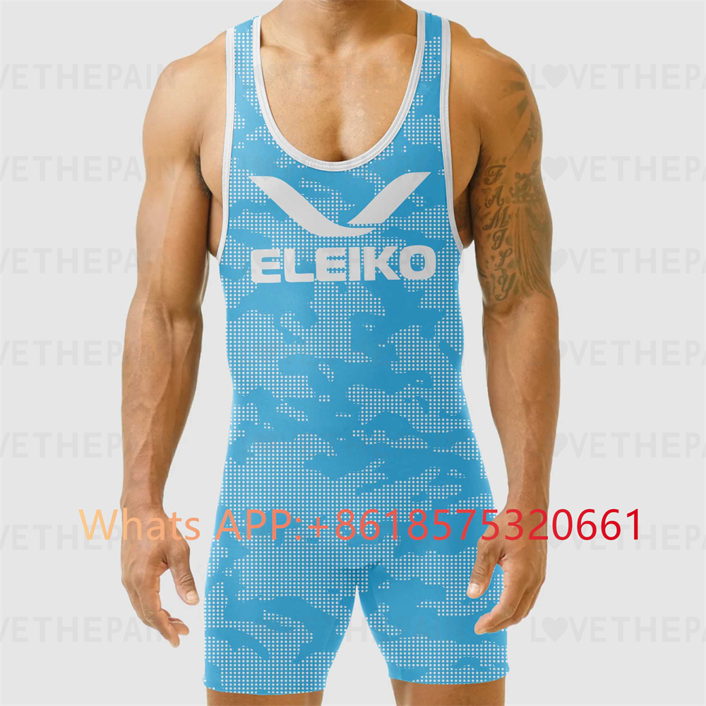 ELEIKO Mens Wrestling Singlet  - Running Gear Train recension och pris