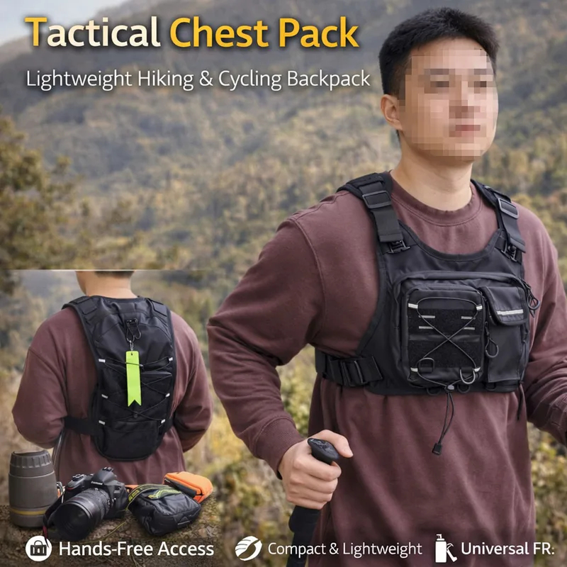 2026 New Tactical Vest Chest B - Running Gear Storage recension och pris