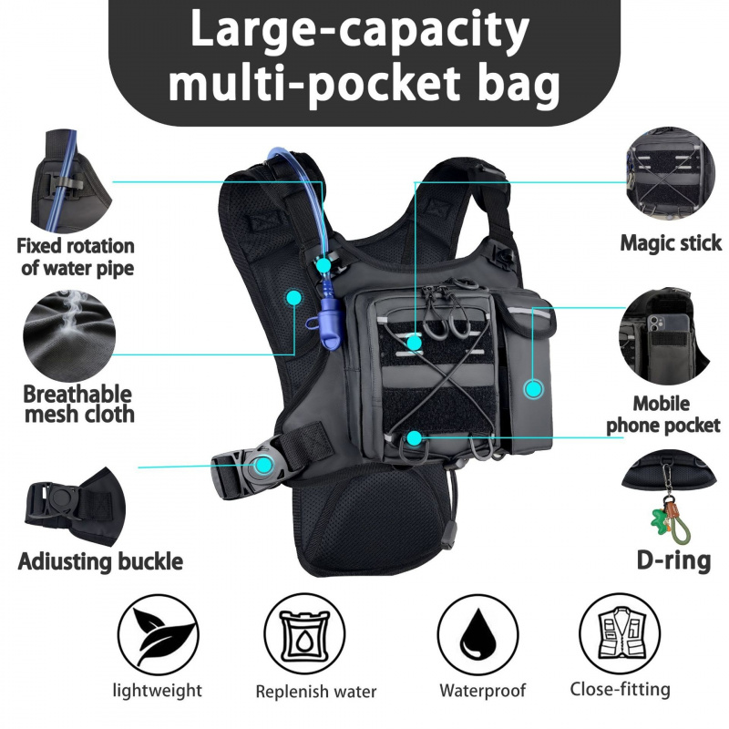 2026 New Tactical Vest Chest B - Running Gear Storage recension och pris