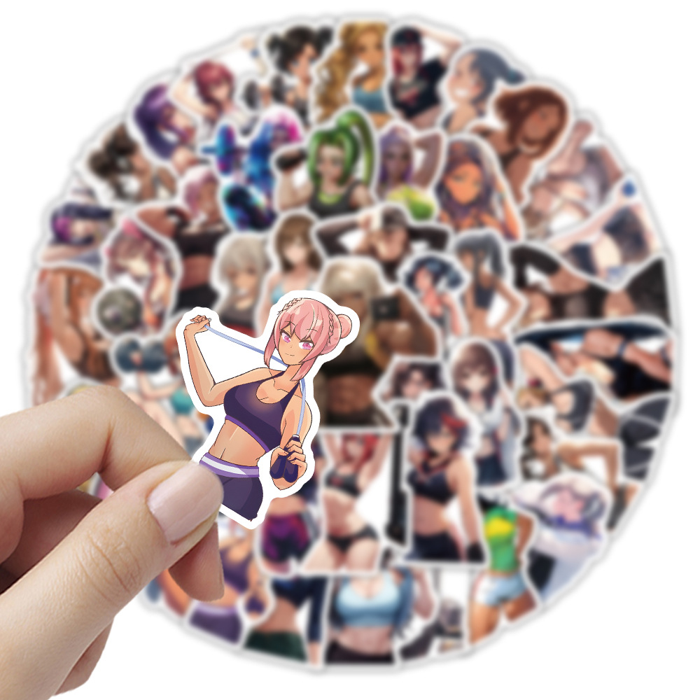 54PCS Sports Girl Stickers For - Blister Plaster Sport recension och pris
