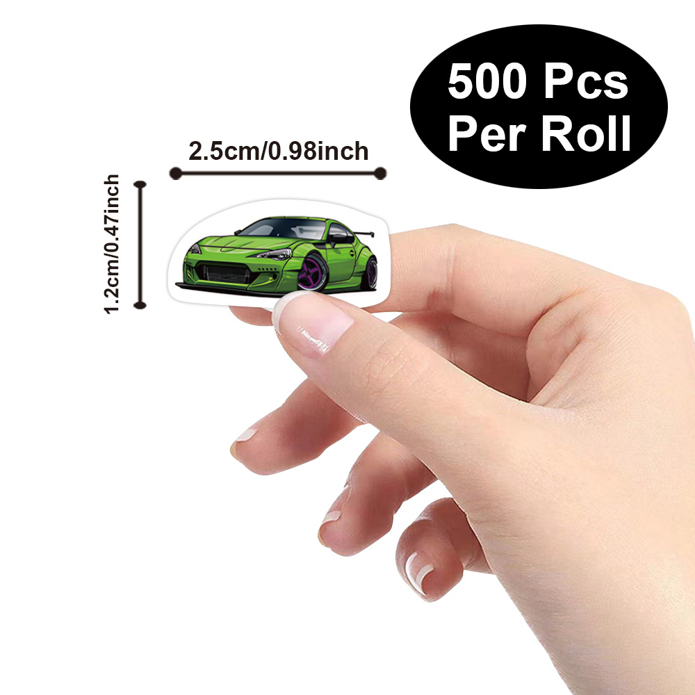 500 Pcs Mini Sports Car Sticke - Blister Plaster Sport recension och pris