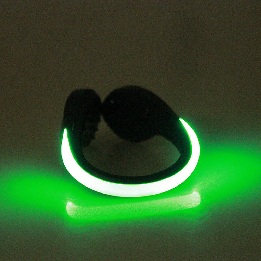 1Pcs LED Flash Shoe Clip Green - Running Gear For Night recension och pris