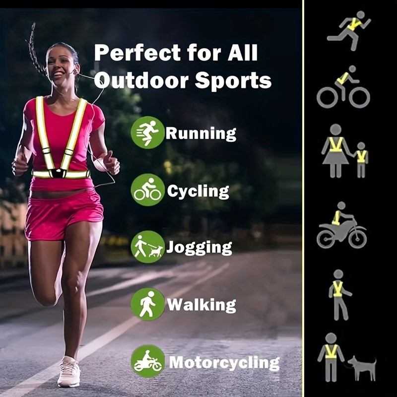High Visibility Reflective Saf - Running Gear For Night recension och pris