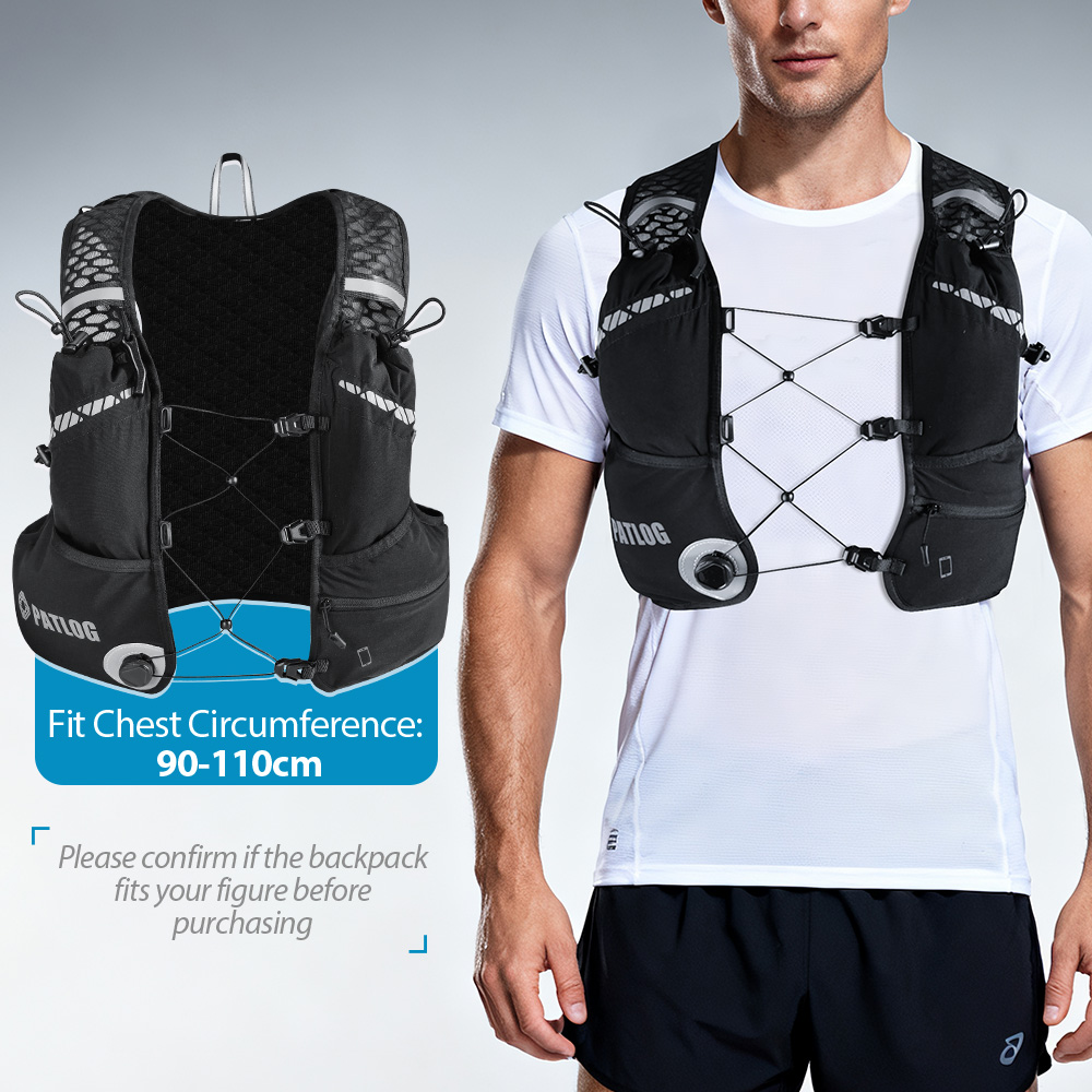 8L Breathable Hydration Vest P - Running Gear Storage recension och pris