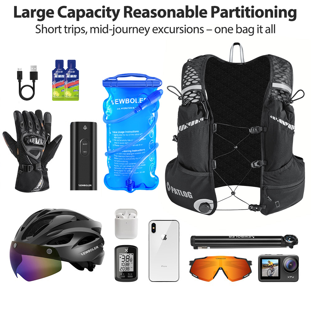 8L Breathable Hydration Vest P - Running Gear Storage recension och pris